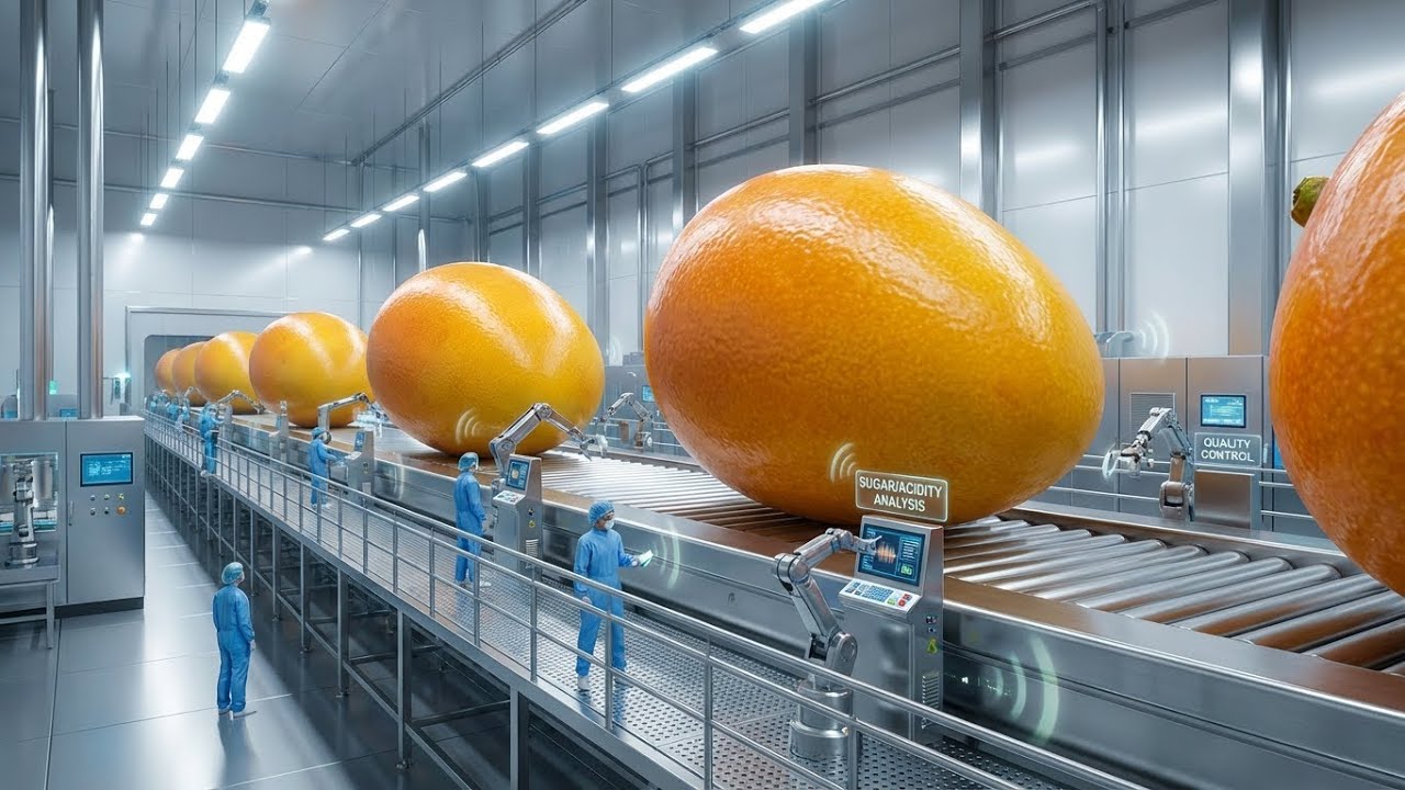 Inside a Modern Mango Processing Plant | From Farm to Delicious Mango Slices (Full Process)