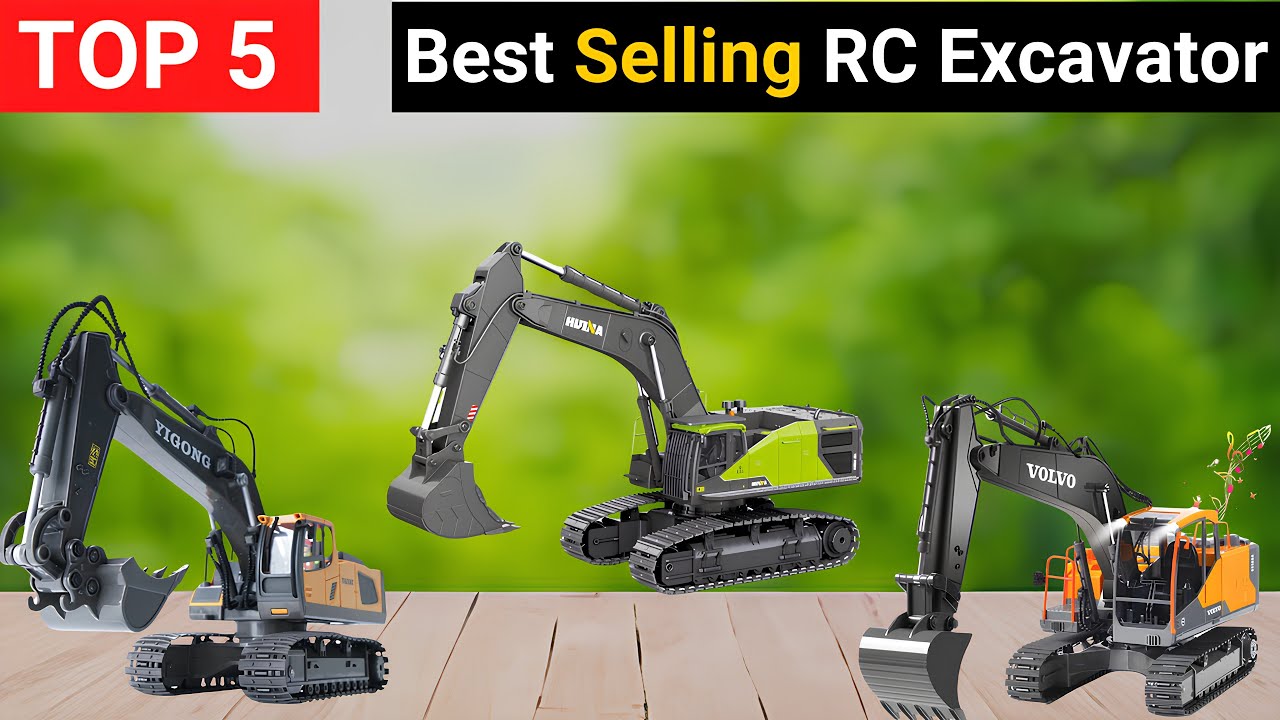 Top 5 Best RC Excavator Remote Control Toys for Ultimate Fun and Realistic Play