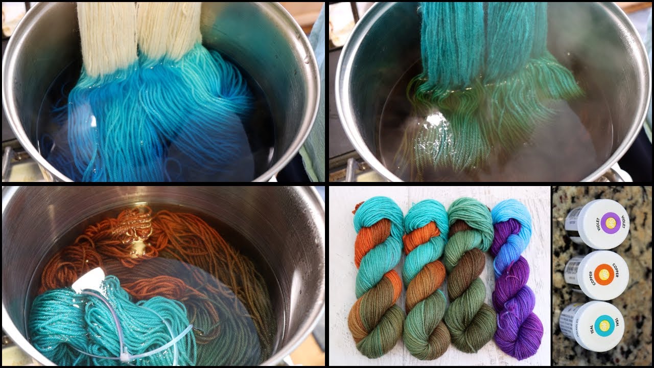 Dyepot Weekly #524 - Dip Dyeing in Food Coloring!  Dyeing Colors 1 @ a Time vs Combined for Breaking