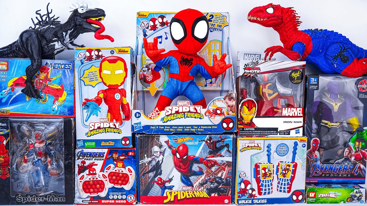 Marvel Spiderman Toys Unboxing Review | Marvel Spidey Dinosaur T-Rex | Spider Man Mask