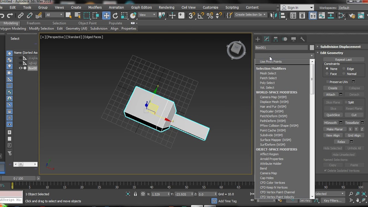 How To Use TuboSmooth in 3D Max 2018