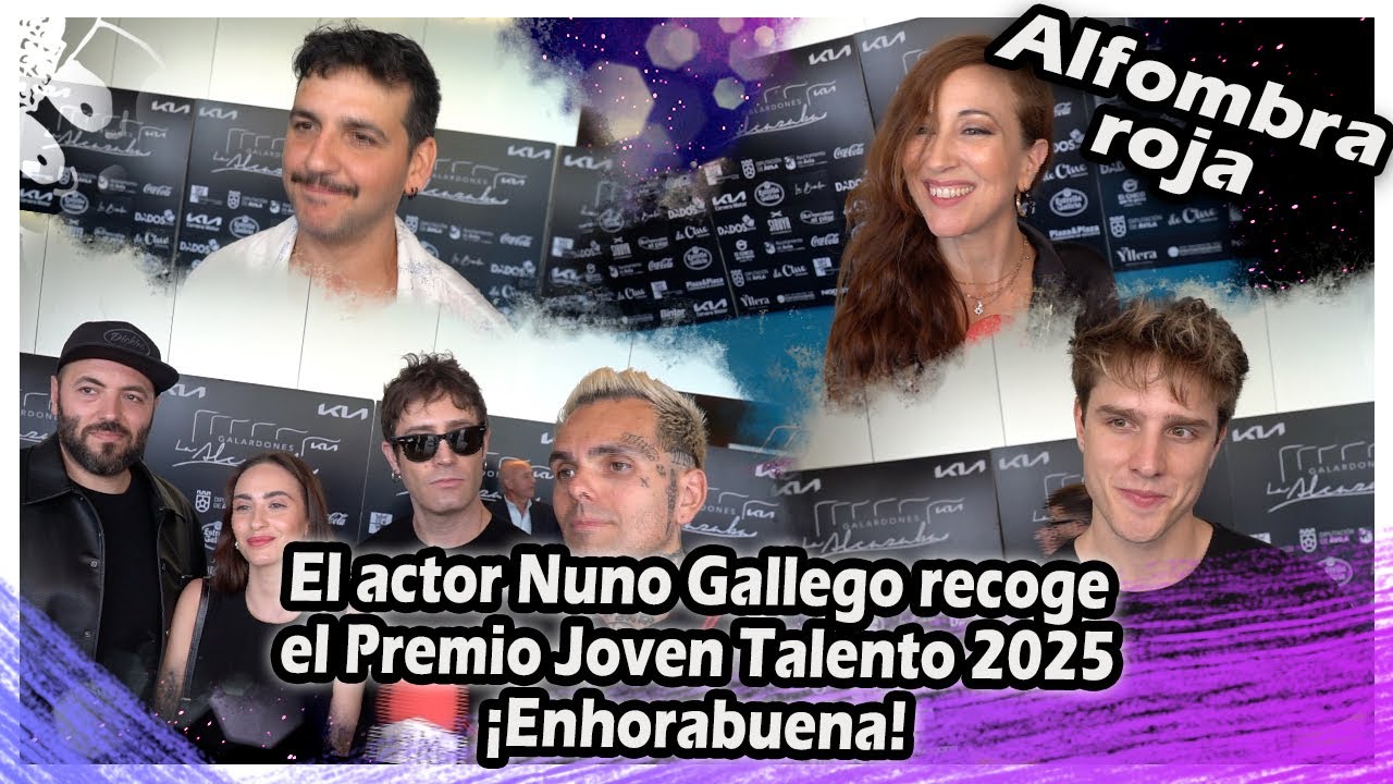 Galardones "La alcazaba" : El actor Nuno Gallego recoge el Premio Joven Talento 2025 ¡Enhorabuena!