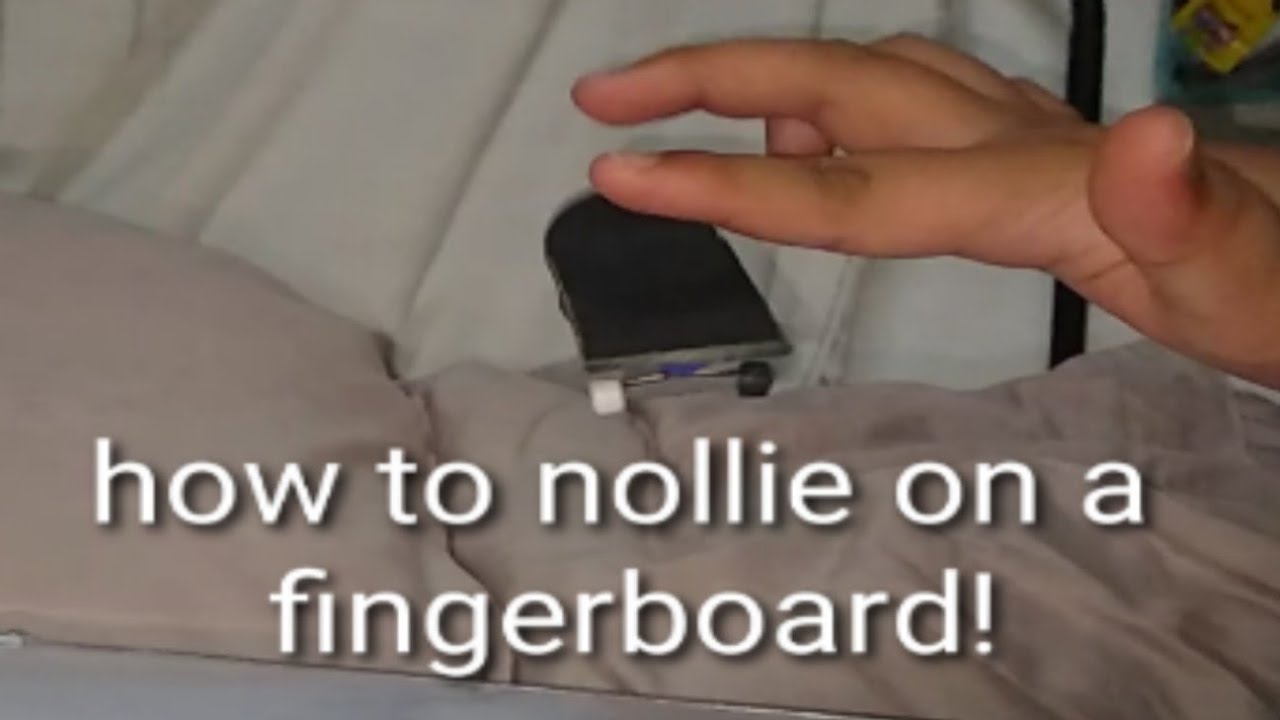 How to nollie on a fingerboard!