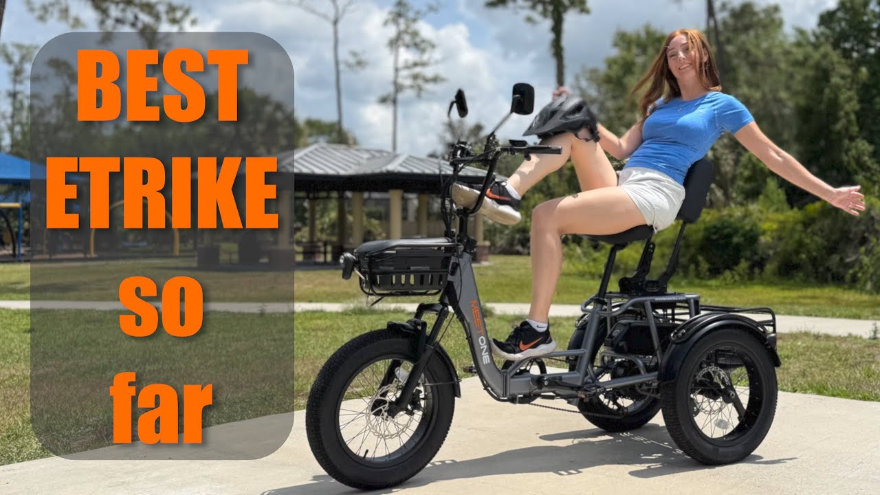 BEST ETRIKE I've Tested! Meet One Breeze Fat Tire Folding Electric Tricycle  | Test Ride & Assembly