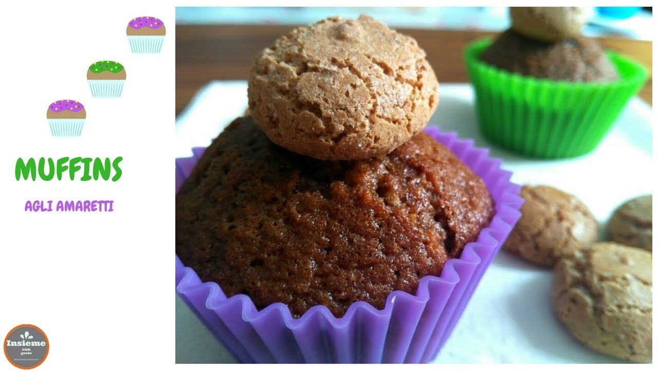 MUFFINS AGLI AMARETTI - delicati e soffici