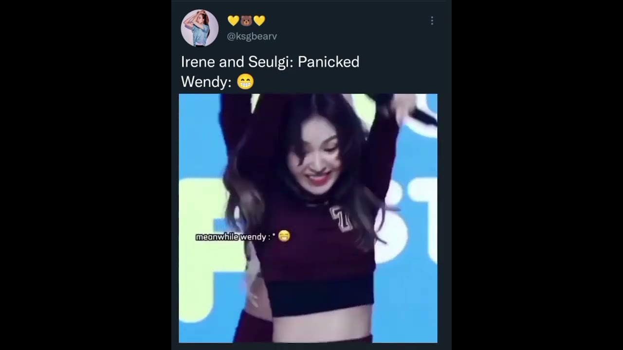 Red Velvet Seulgi accidentally hitting Wendy