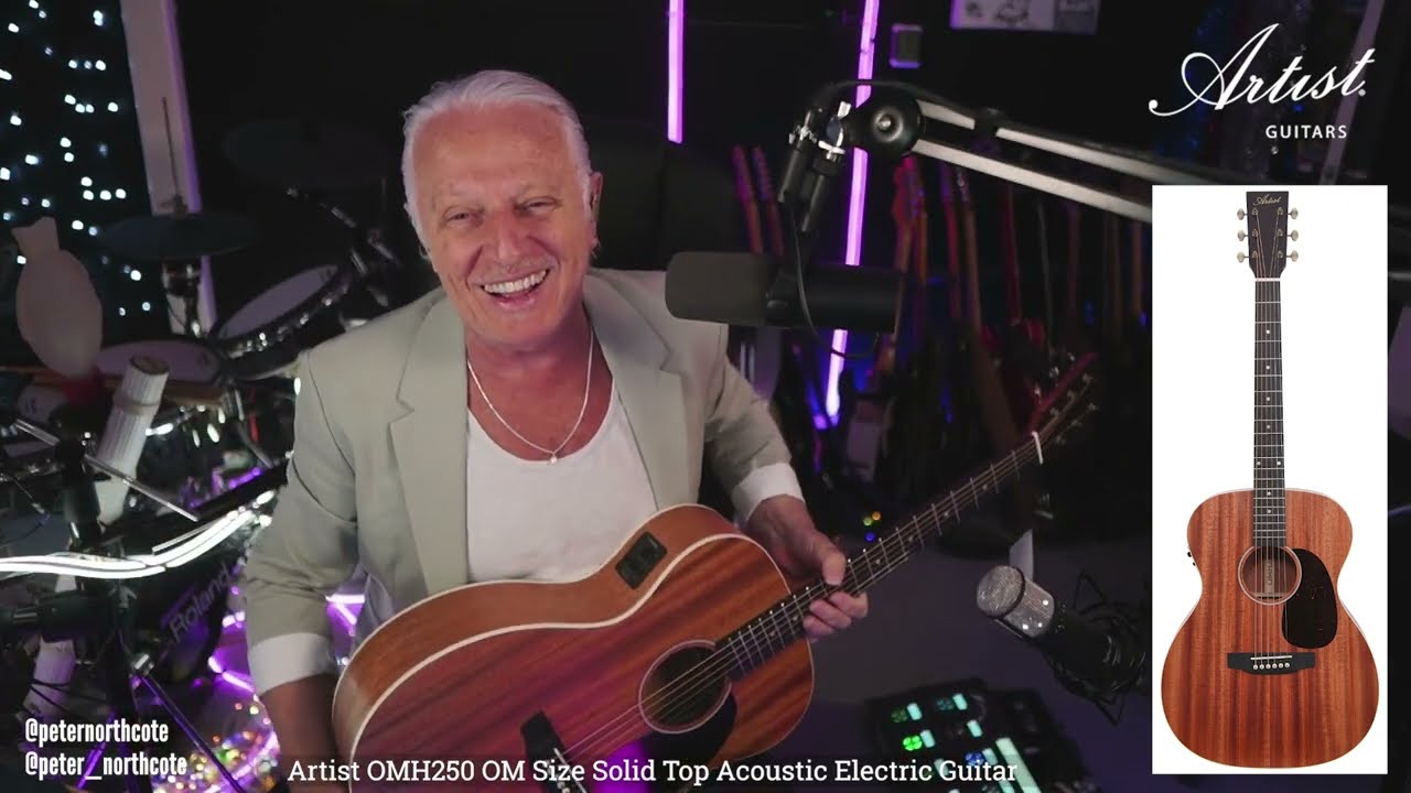 Artist OMH250 OM Size Solid Top Acoustic Guitar Review By Peter Northcote