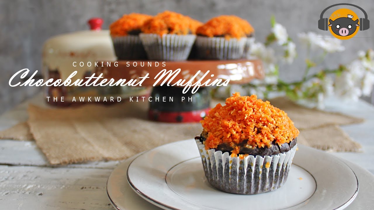 *NO MUSIC* Choco Butternut Muffins | Filipino | Cooking Sounds