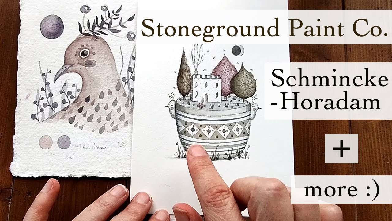 Stoneground Paint Co and Schmincke Horadam Swatching + More!! ❤️ 🎨