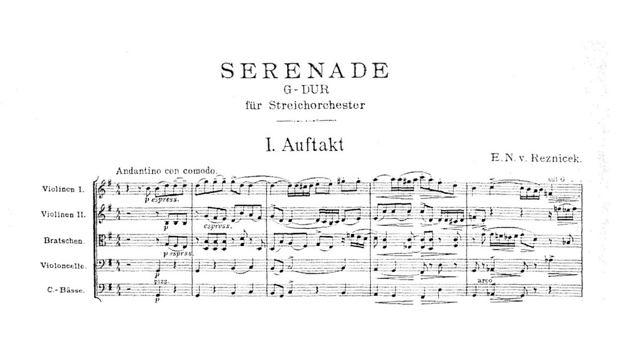 Emil von Reznicek – Serenade for Strings
