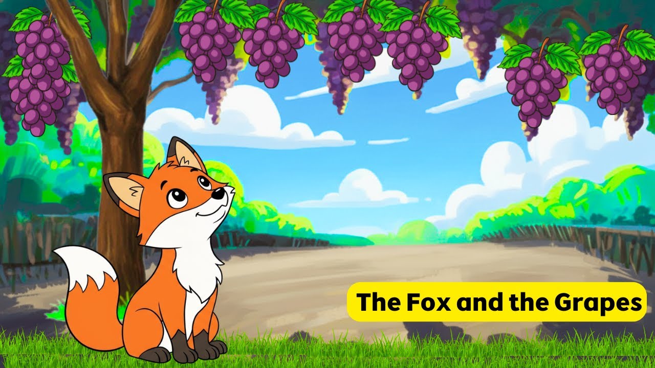 The Fox and the Grapes  | Kids Learning Video | Animal Stories in English