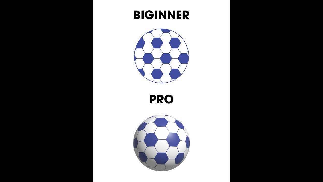 Adobe Illustrator 2025 BEGINNER to PRO - How to create Football illustration #ducthangds
