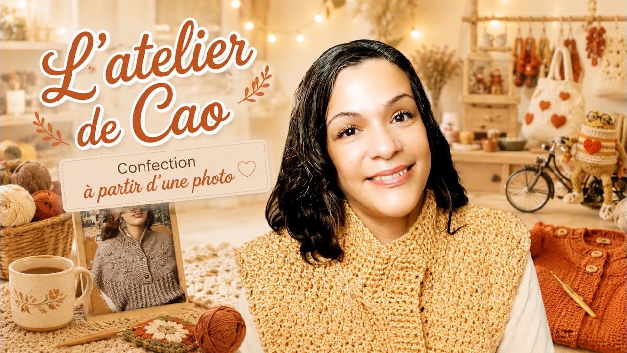🧶ATELIER DE CAO / Confection d'un pull à partir d'une photo