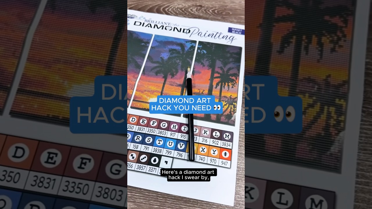 Have you tried this hack with your diamond art? #diamondart #diamondpainting #craft #hack #easyclean