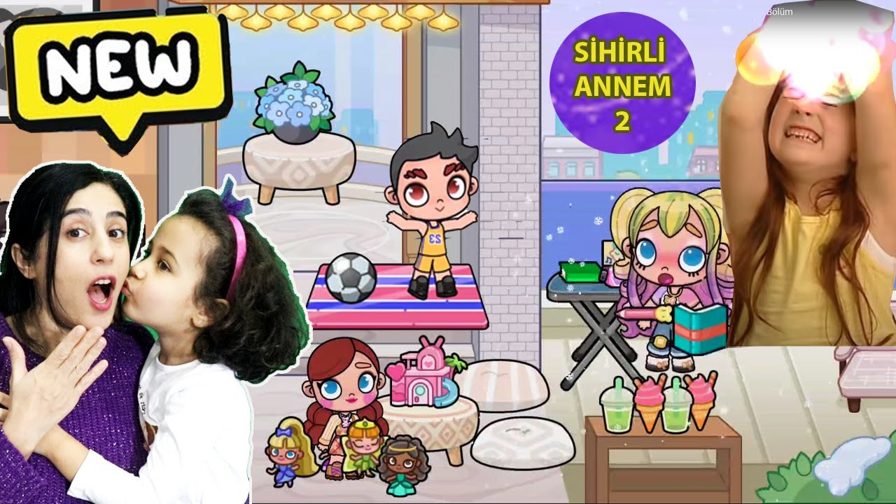 Avatar World Sihirli Annem Ceren Acılı İntikam Cerenin Yüzüne Cemin Attığı Top Çarpıyor Esra Games