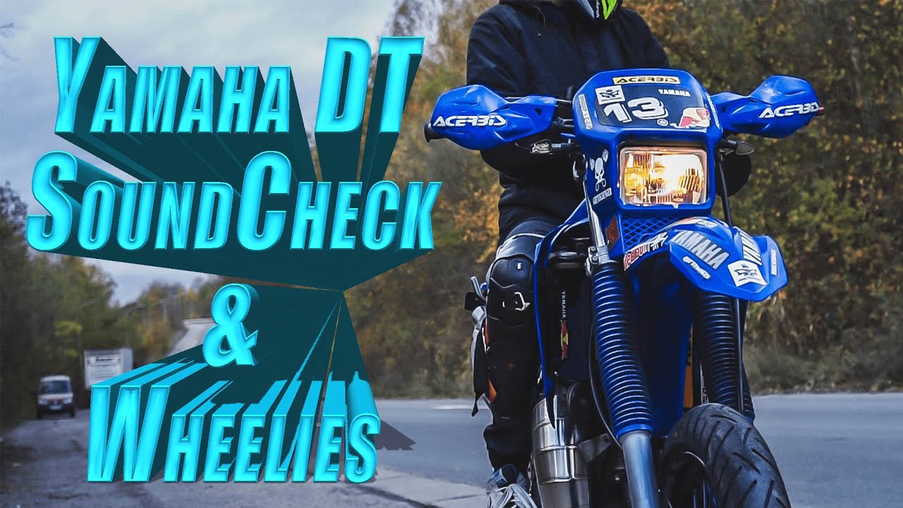Wheelies & Soundcheck! Yamaha DT 125 R