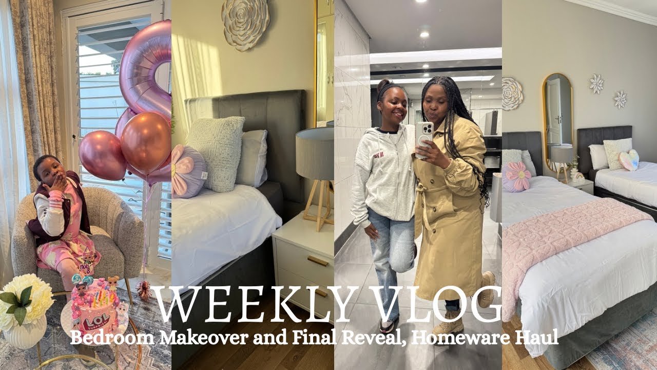 WEEKLY VLOG: Kids Bedroom Makeover and Final Reveal| Homeware Haul| Birthday Celebration and more