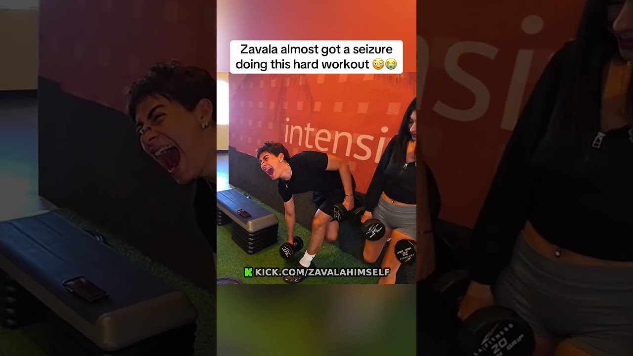 Zavala almost got a seizure doing this hard workout 😳😭