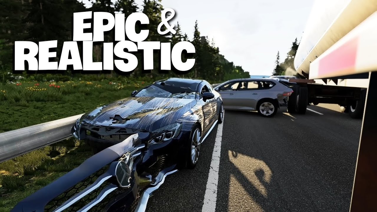 Epic and Realistic Car Crashes from the First Person - #9 #beamng