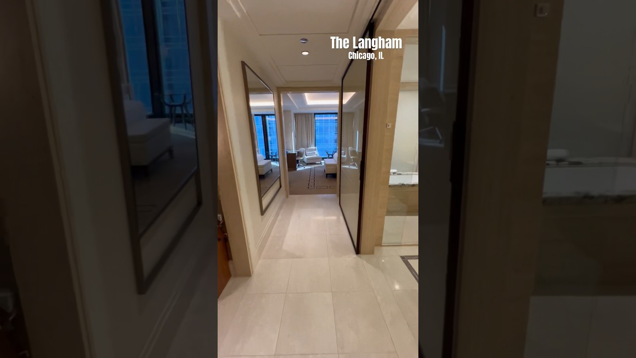 The Langham Hotel Chicago Room Tour              #langham #langhamchicago #chicago #hoteltour