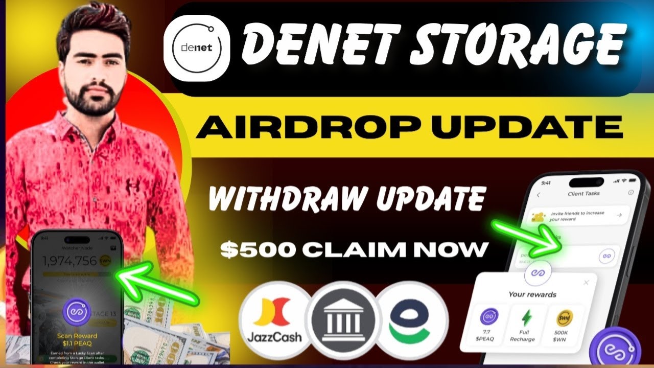 Denet Storage Airdrop Withdrawal SECRET Revealed