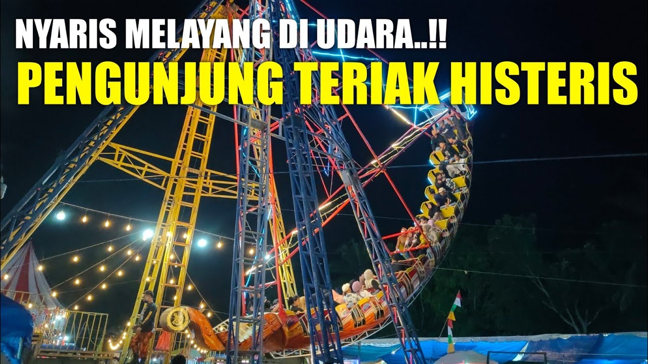 Beginilah Proses kerja Kora kora  dipasar malam Aek kanopan
