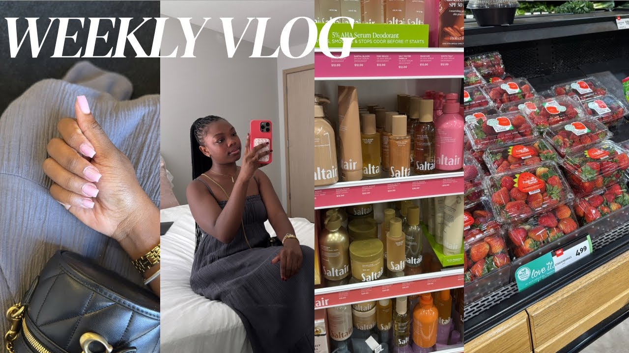 WEEKLY VLOG | getting cute + nail appointment + out & about alone + etc…