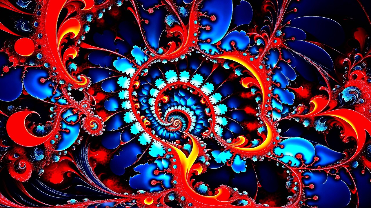 Infinite Dimensions Screensaver - Motion Fractals in Stunning 4K Silence Background