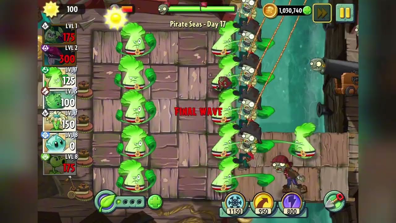 Beating pvz2 only using melee plants (part2)