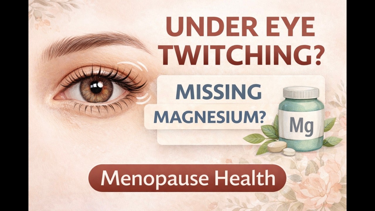 UNDER EYE TWITCHING vitamin or mineral deficiency