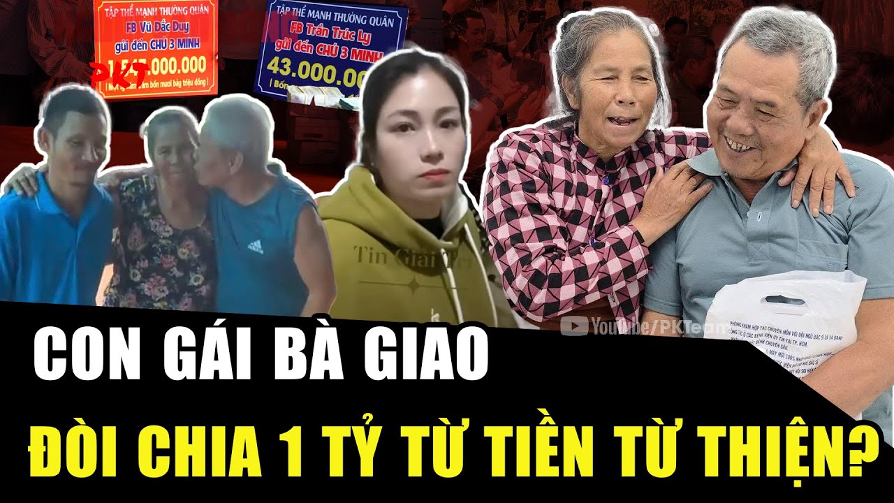 Sự thật con gái bà Giao ĐÒI CHIA 1 TỶ tiền từ thiện? Ông Minh & bà Giao phát 5 tấn gạo cho dân | HP
