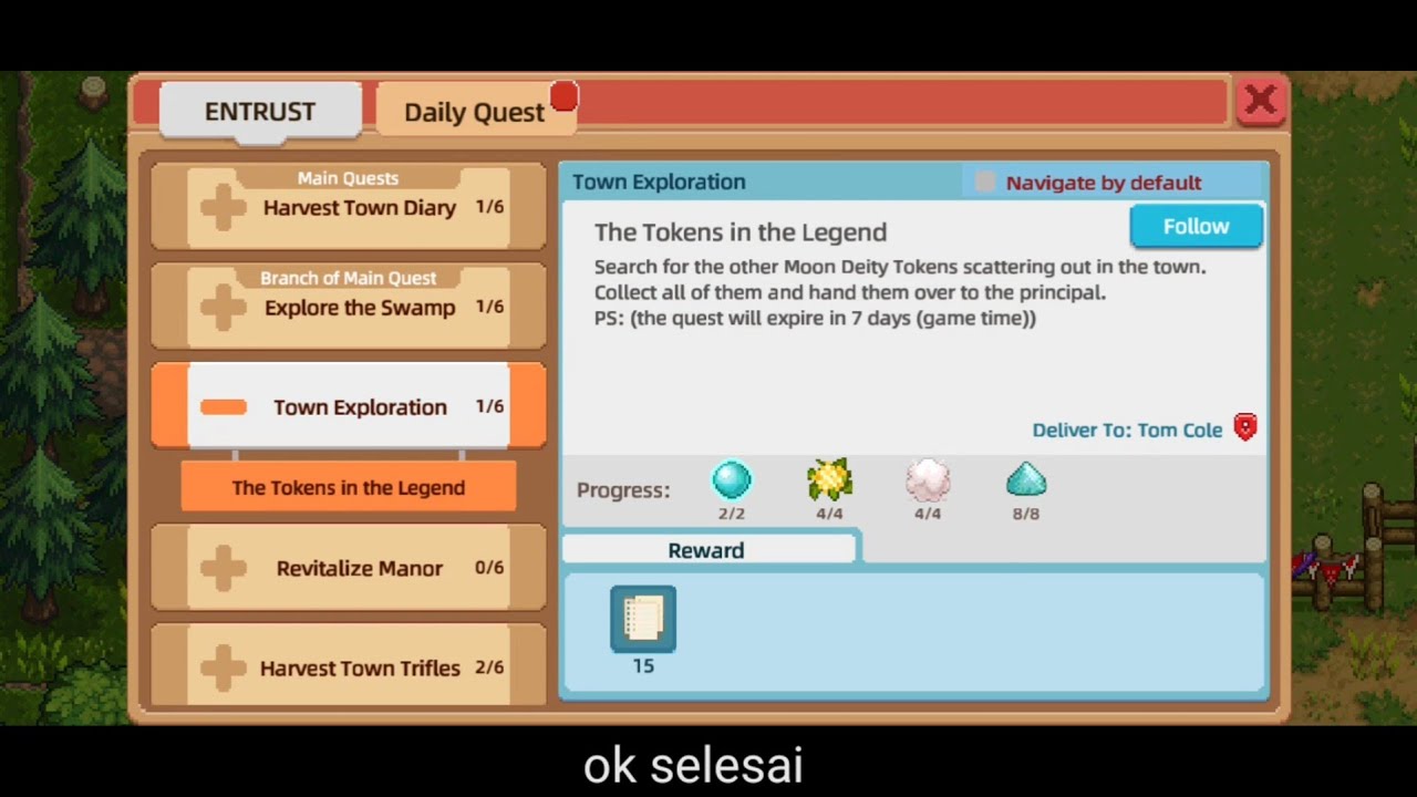 Harvest Town Exploration, Legend Of The Full Moon 1.Descent Celebration