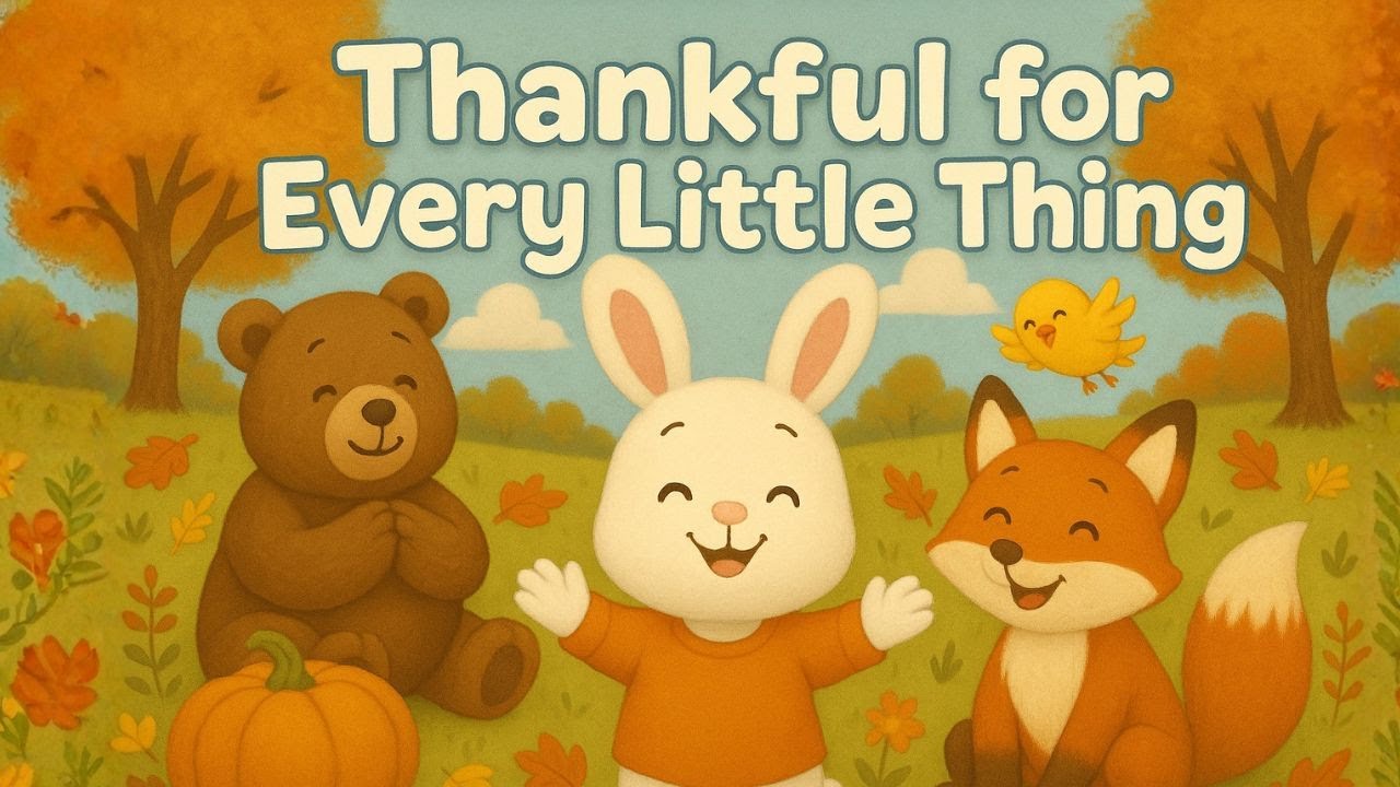 Thankful for Every Little Thing 🌟 | Gratitude Song for Kids | Thanksgiving & Daily Thank You Song