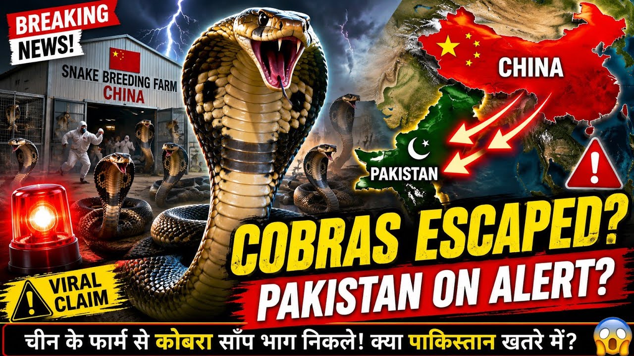 China's Cobra Escape Sparks Fear | Pakistan on Alert?
