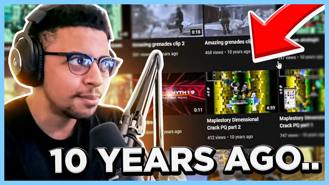 Myth gets emotional reacting to his first ever YouTube videos