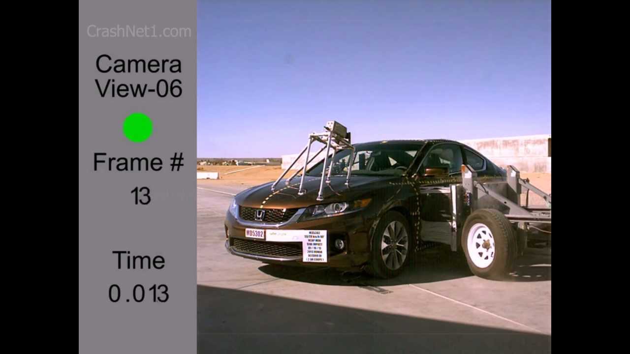 2013 Honda Accord Coupe | NCAP Side Crash Test by NHTSA | CrashNet1