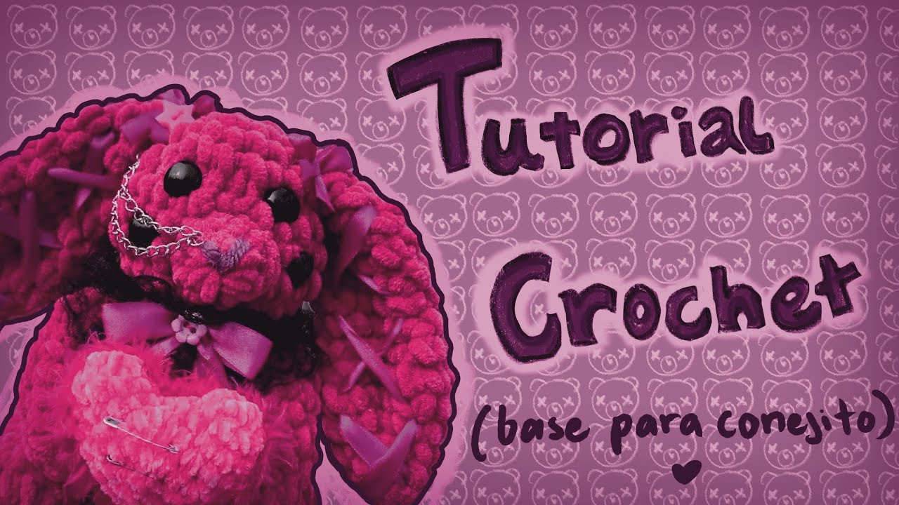 Teje conmigo/tutorial base para conejito 🖤