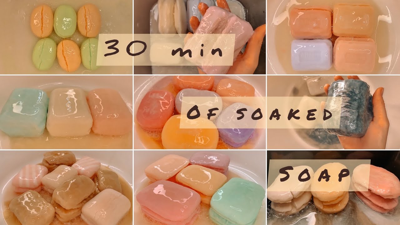 ASMR / Compilation Soaked Soap | АСМР /  Подборка / Размокшее Мыло #asmr #asmrsoap