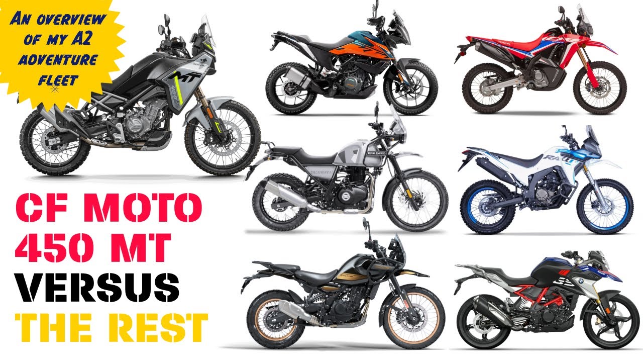 CF Moto 450 MT против остальных (обзор моего тестового парка A2)