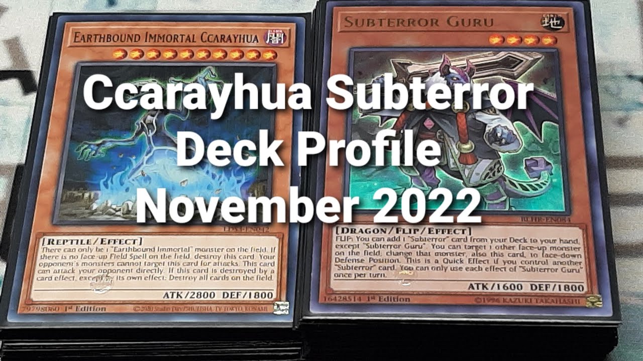 Ccarayhua Subterror Deck Profile November 2022