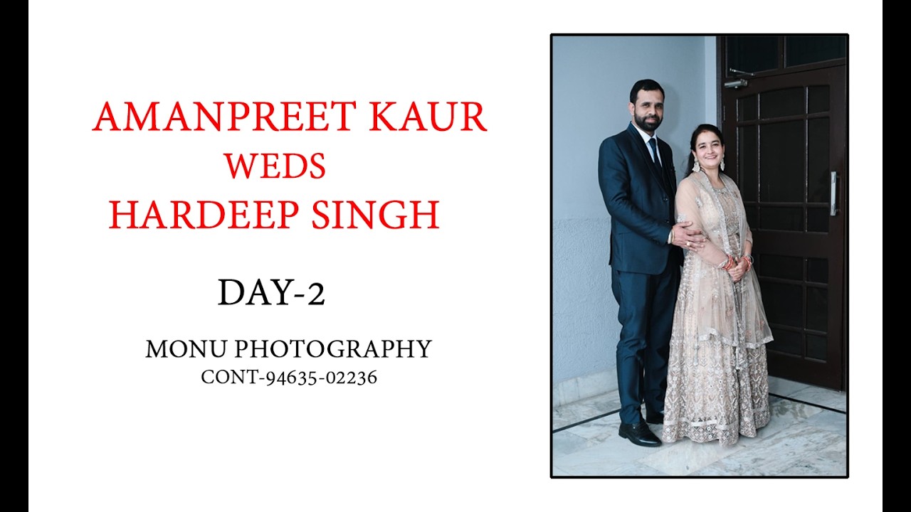 LIVE🔴Wedding Ceremony - Amanpreet Kaur Weds Hardeep Singh !! 15-02-2026 Monu Photography-94635-02236
