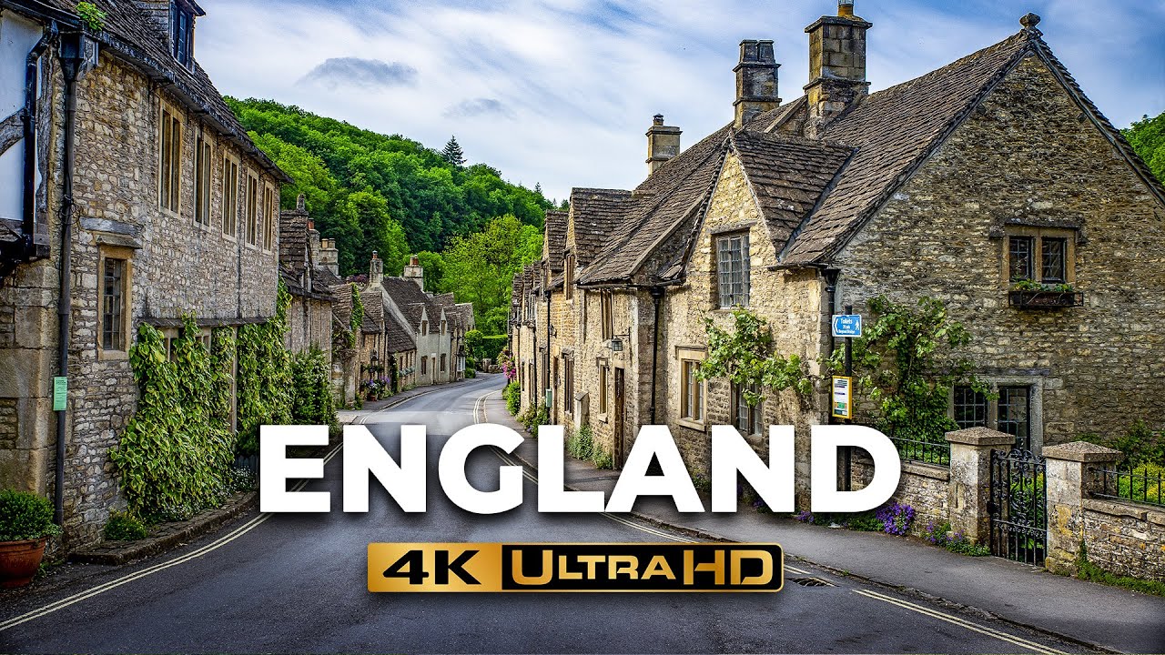 ENGLAND IN 4K | London to the Countryside - Relaxing Scenic Landscapes