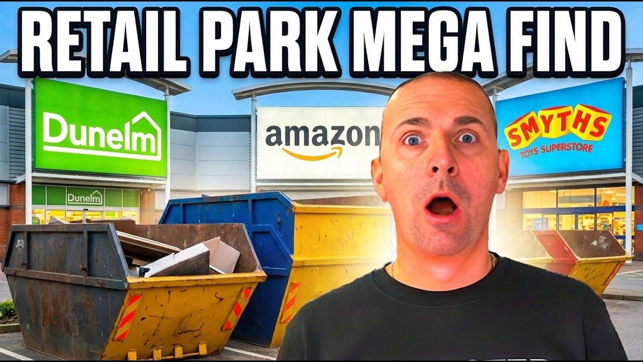 SKIP RAIDING AT UK RETAIL PARKS-😲 MEGA FIND😲, DUMPSTER DIVING UK