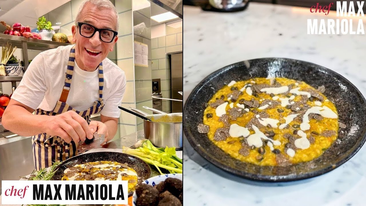 SPECIALE SAN VALENTINO dal Ristorante Max Mariola - Risotto alle Zucche con Tartufo e Fonduta