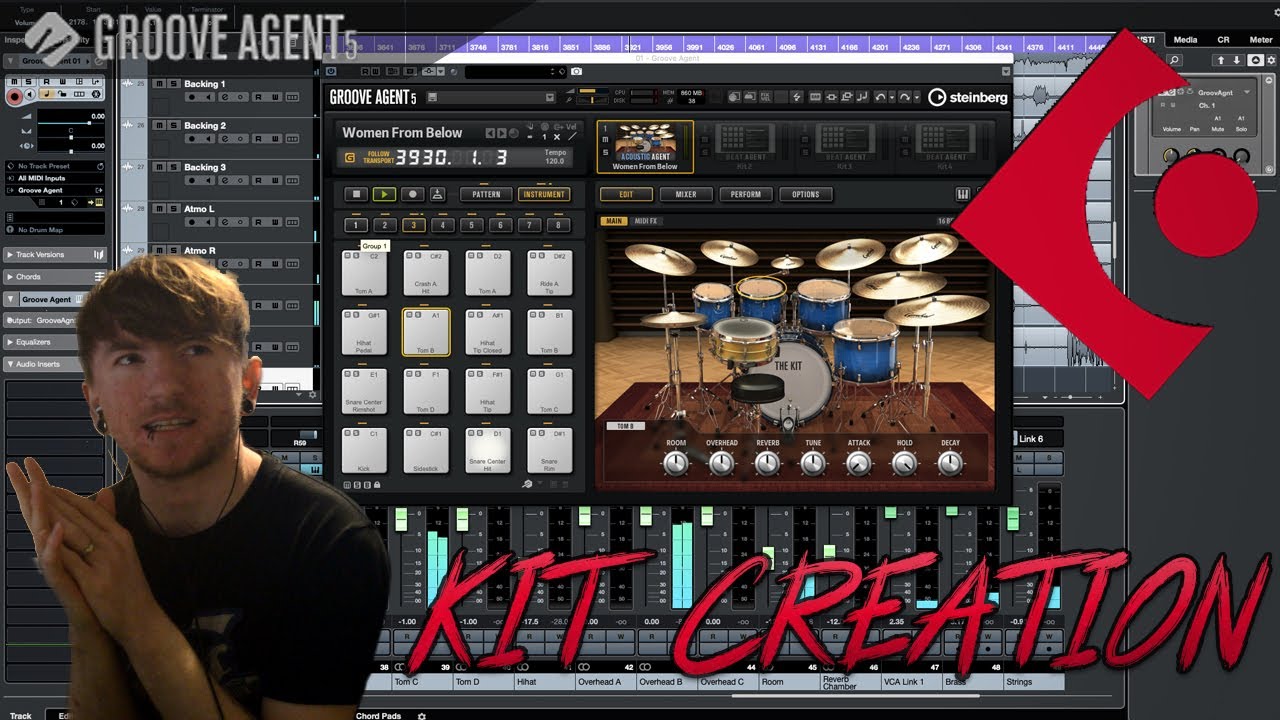 How To Make A Custom Kit Using Groove Agent (Cubase)