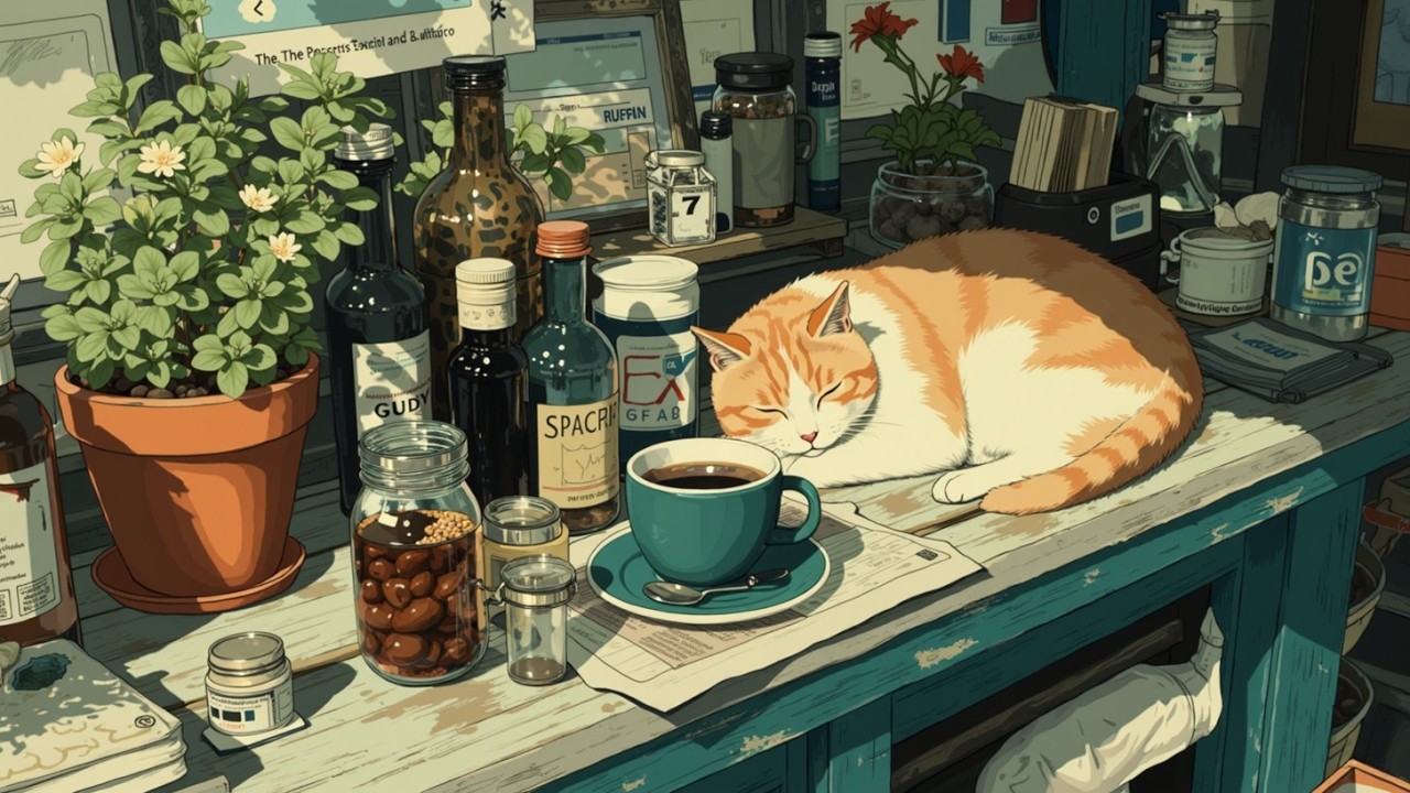 Спокойная Лоу-Фай Музыка 🐈☕ | Биты для Сна