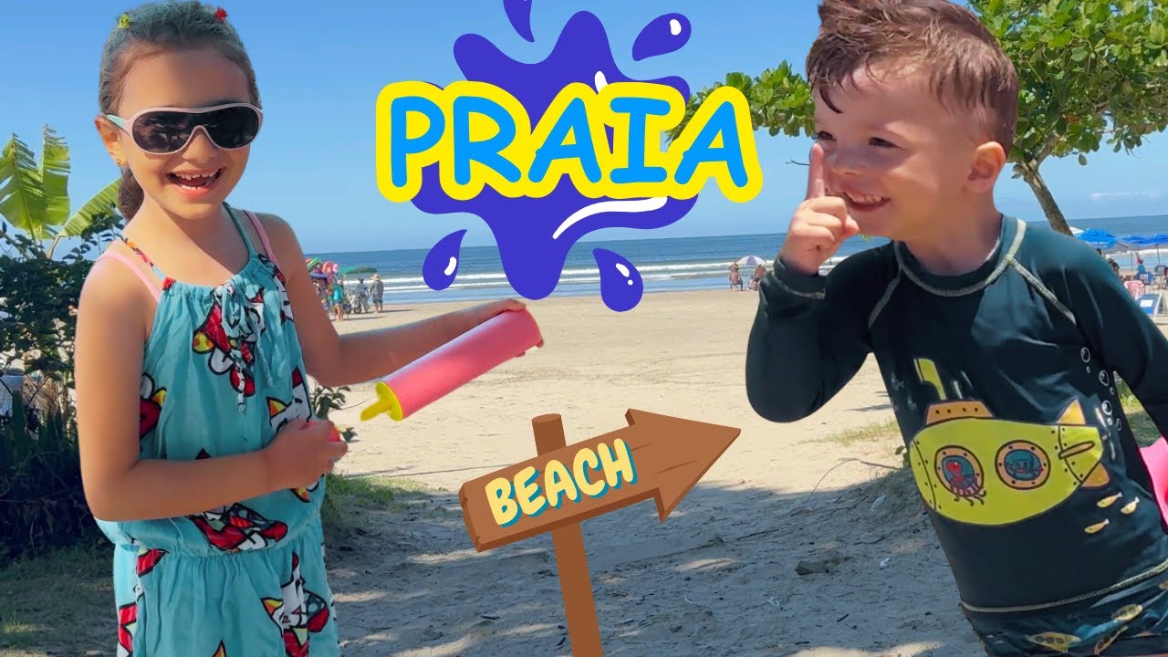 Primeira vez na PRAIA de Indaiá Bertioga - Helena Toro