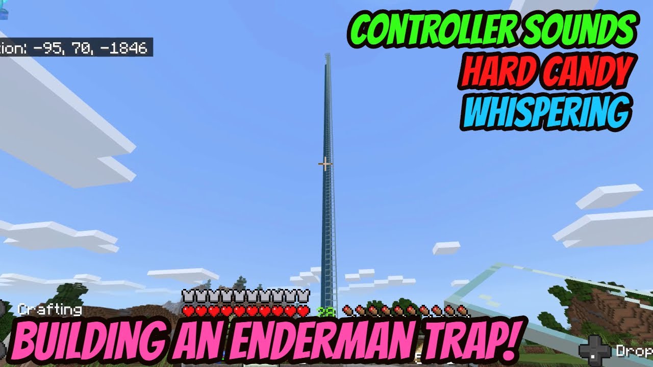 ASMR Gaming: Minecraft | Hard Candy & Whispering - Ep 97. Building an Enderman Trap!