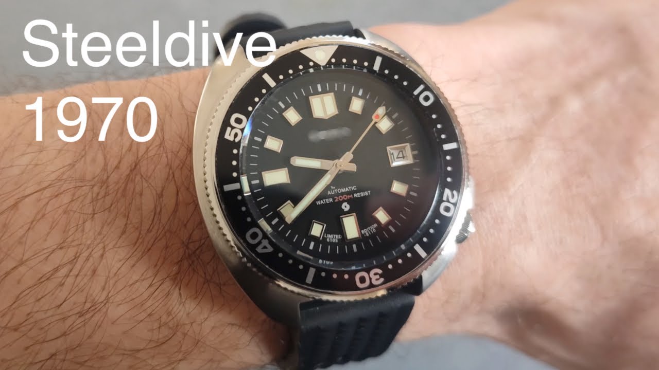 Steeldive 1970 Retro Diver Modded