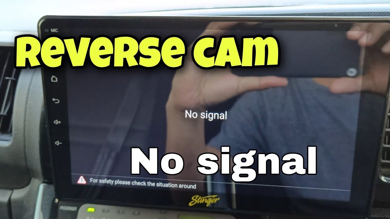 Reverse Camera No Signal Android Player | Cara setting How to